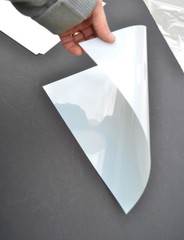 12″ Blank Mylar 7.5Mil White for Airbrush Stencil Cutting, Quilting, Cricut 60PK