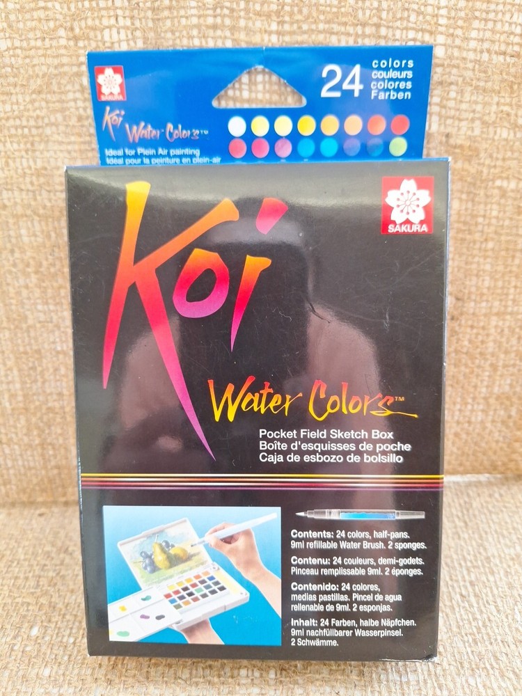 Sakura XNCW-24N Watercolors Field Sketch Set with Brush – Assorted Colors (24…
