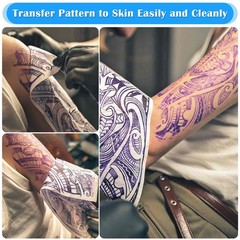 50 Sheets Tattoo Transfer Paper, Cridoz Stencil Paper A4, 50