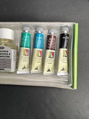 Maimeri Artist Gouache Extrafine Intro Set 8 Colors + Fixative Tempera Italy