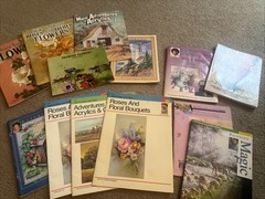 Large Lot 13 How To Paint Draw Art Books Jerry Yarnell Susan Scheewe Brown Still