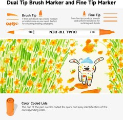 Ultimate 70 Color Art Marker Set with Portable Case – Perfect Gift for Crafters
