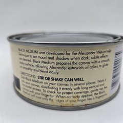 Black Medium 8 oz – Canvas Prep for Artists – Alexander – Wet on Wet