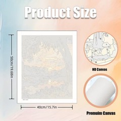 5DDIYART Forest Sunset Paint by Numbers for Adults Beginner, PB325-1