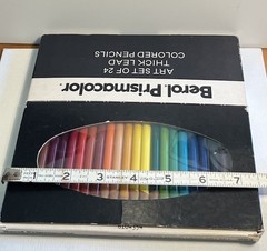 Vintage Berol Prismacolor Set Of 24 Thick Lead Colored Pencils