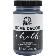 FolkArt Home Decor Chalk Paint 8oz Rich Black