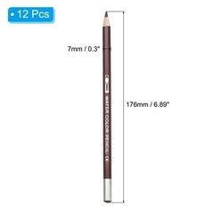 12Pcs Watercolor Pencil for Coloring, Drawing, Painting, Purple Red