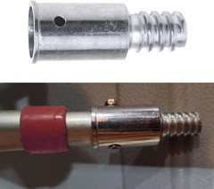 MEETOOT 2PCS 0.85inch/22mm Threaded End Replacement Repair Kit Metal Handle…