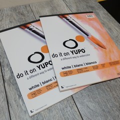 2 LOT Yupo White 74lb Acid Free Smooth Watercolor Pads 9″ x 12″ | L21-YUP197W912
