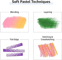 Soft Pastel Set – 64 Vibrant Colors for Artists, Square Shape