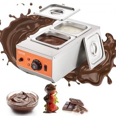 Chocolate Tempering Machine, 9 Lbs 2 Tanks Chocolate Melting Pot with TEMP C…