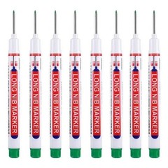 8Pcs/Set 20Mm Deep Hole Long Nib Head Markers for Metal Perforating Pen