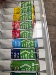 Reeves Acrylic Paint Set ~ 12 Tubes ~ 10ml ea. NEW SEALED Crafting Art