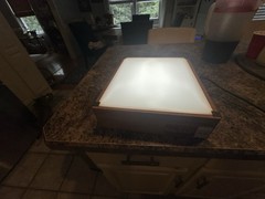Porta-Trace Light Box Tracing Table 5000K Color Correct Lamps Oak Finish