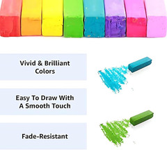 Soft Pastel Set 64 Colors Square Artist Chalk Smooth Blendable Art Supplies