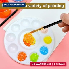 10 Pack Nylon Hair Paint Brushes Set for Acrylic, Watercolor and Oil Painting –