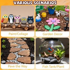 50PCS Rocks for Painting, 23 Inches Natural Smooth River Rocks for Painting, …