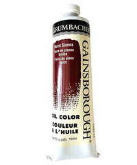Burnt Sienna 5oz 150ml Oil Paint Brown-Red Color Art Supplies Artist Tools NOS