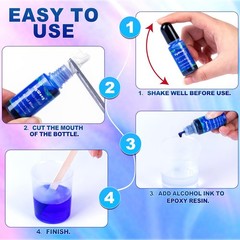 Epoxy Resin Pigment – 16 Colors Translucent Resin Colorant, Highly Concentrat…
