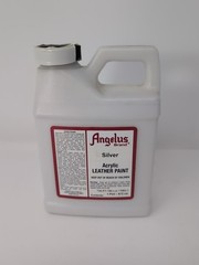 Pint Of Angelus Acrylic Leather Paint Silver