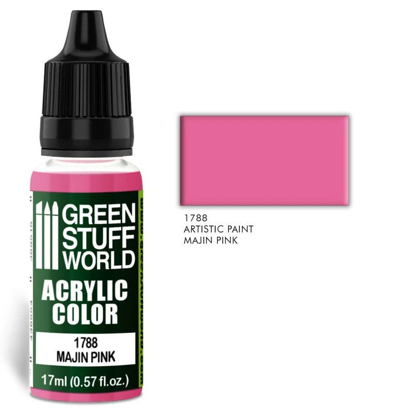 Green Stuff World – Acrylic Color Paint Majin Pink 1788 for Models and Miniatur