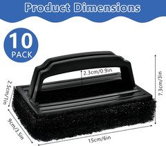 10 Pcs Screen Printing Scrub Pad,Screen Print Ink Scrub Cleaner Brush