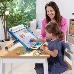 Melissa & Doug Magnetic Tabletop Easel Deluxe Double-Sided Wooden Art Set NEW