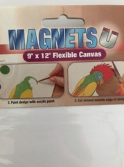 2 Pack Flexible Magnetic Sheets 9×12 Canvas Nicole White Craft Magnets
