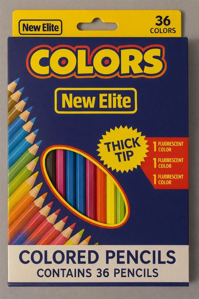 36 Colored High-Quality Soft Core Oil-based Pencil Set