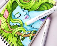 Ohuhu Marker Pads Art Sketchbook – 8.3 X 8.3 Portable Square Size -120 Lb/200
