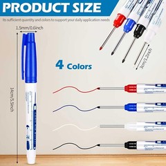 “4 Pcs Deep Reach Markers Long Nose Marker Waterproof Deep Hole Marker “