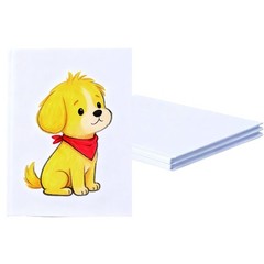 6×8 Inch White Blank Books for Kids 160GSM Hardcover Sketchbooks for Students