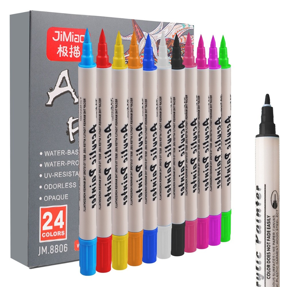 Multicolor Marker Pen Set – Waterproof Acrylic Paint Tips for Kids & DIY Crafts