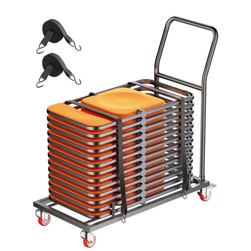 Folding Chair Rack, 300 LBS Capacity, L-shape Horizontal Placement Chair Car…
