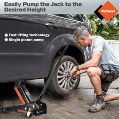 3 Ton Floor Jack (6600 lbs), Heavy Duty Hydraulic Jack for Car, Heavy-Duty Fl…