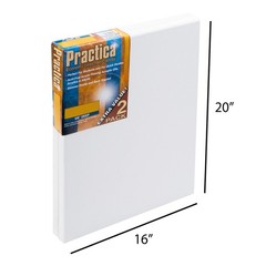 Practica Economy Stretched Cotton Canvas – Acid-Free Acrylic Premiumd Canvas For