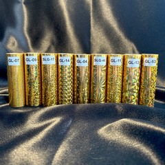 Hot Stamp Holographic Gilding Foil 12 Roll Sampler Pack- 3″ x10′ FREE SHIP