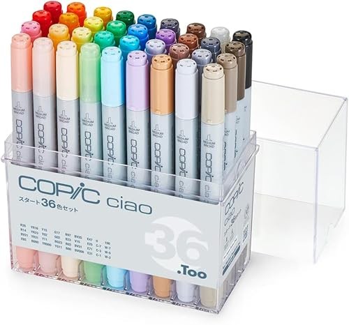 Too Copic Ciao Start 36-Color Illustration Marker Set NEW