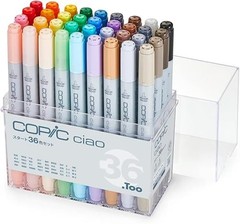 Too Copic Ciao Start 36-Color Illustration Marker Set NEW