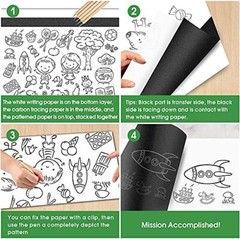 32 Sheets Carbon Transfer Paper Tracing Paper for Wood, Paper, Canvas, Drawing