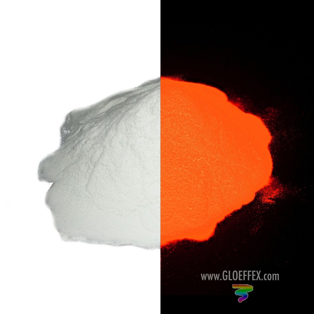 Red Glow in the Dark Powder – 1/2 oz – No UV Light Needed!