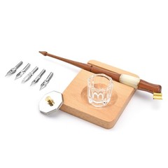 Yoption Wood Dip Pen Set, Calligraphy 1 Count (Pack of 8), Set