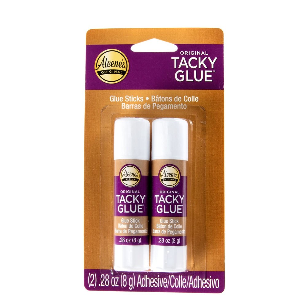 Aleene’s Tacky Glue Sticks, White, 2pk