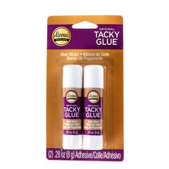 Aleene’s Tacky Glue Sticks, White, 2pk