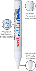 PX-20 Oil-Based Paint Marker, Medium Point, White, 1-Count