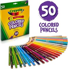 Crayola Colored Pencils, Assorted Colors, 50 Count, Gift Set 68-4050 NEW