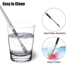 24Pcs Nylon Brush Artist Paint Brushes Art Set Acrylic Oil Watercolour Painting