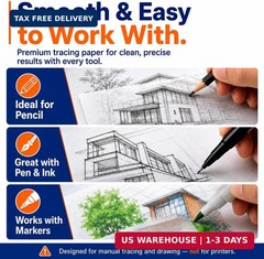 Transfer Paper Tracing Paper – PSLER Translucent on Artist Lettering Sketch Draw