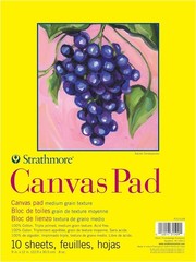 300 Series, Canvas Pad, 9×12 inch, 10 Sheets – Triple Primed, 100% Cotton Can…
