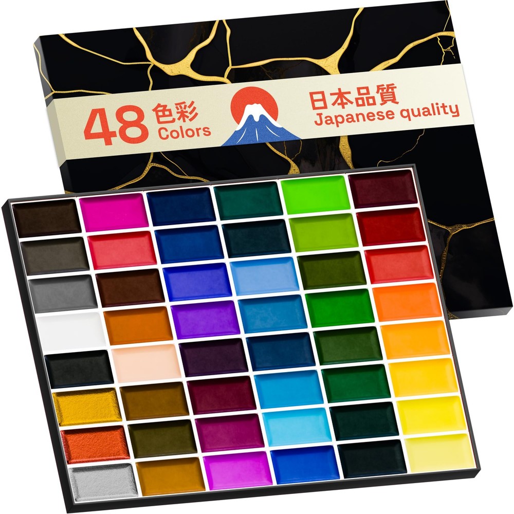 ARTISTRO Professional Watercolor Paint Set 1 Count (Pack of 48), 48 Colors